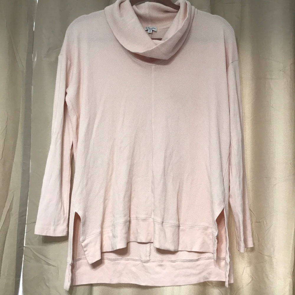 Splendid Long Sleeve Cowlneck Pink Pullover